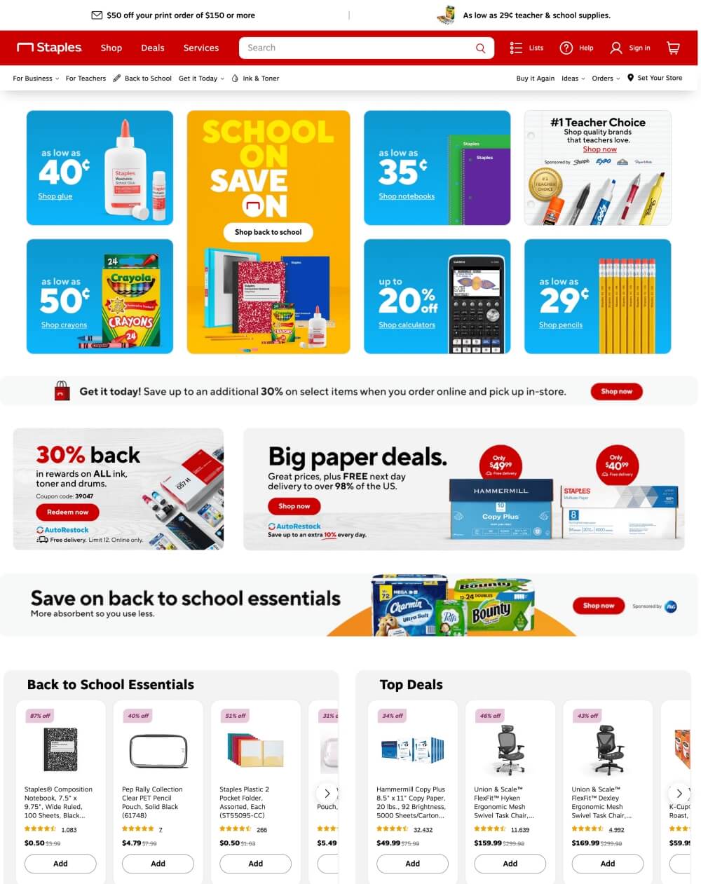 Staples B2B eCommerce companies