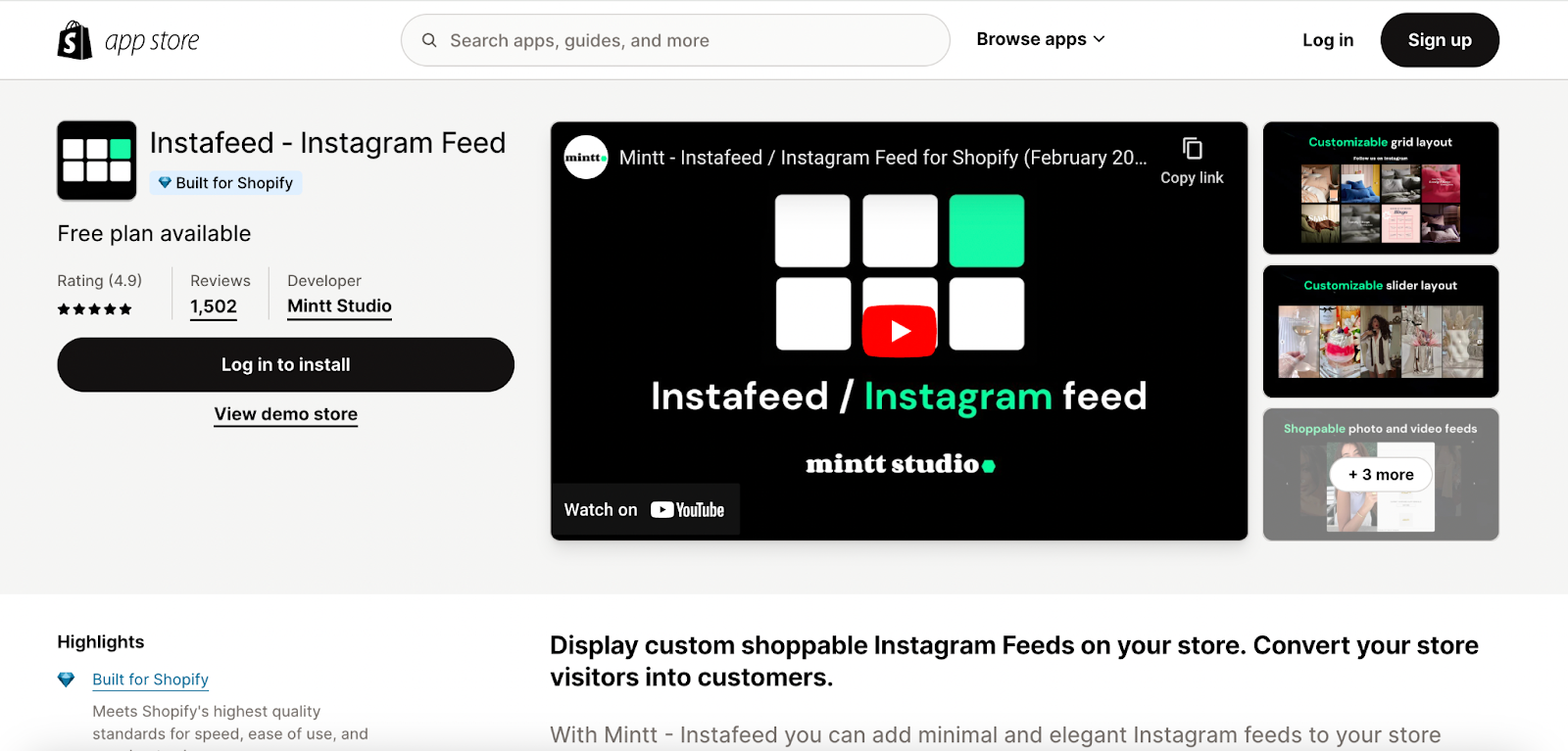 Instafeed ‑ Instagram Feed