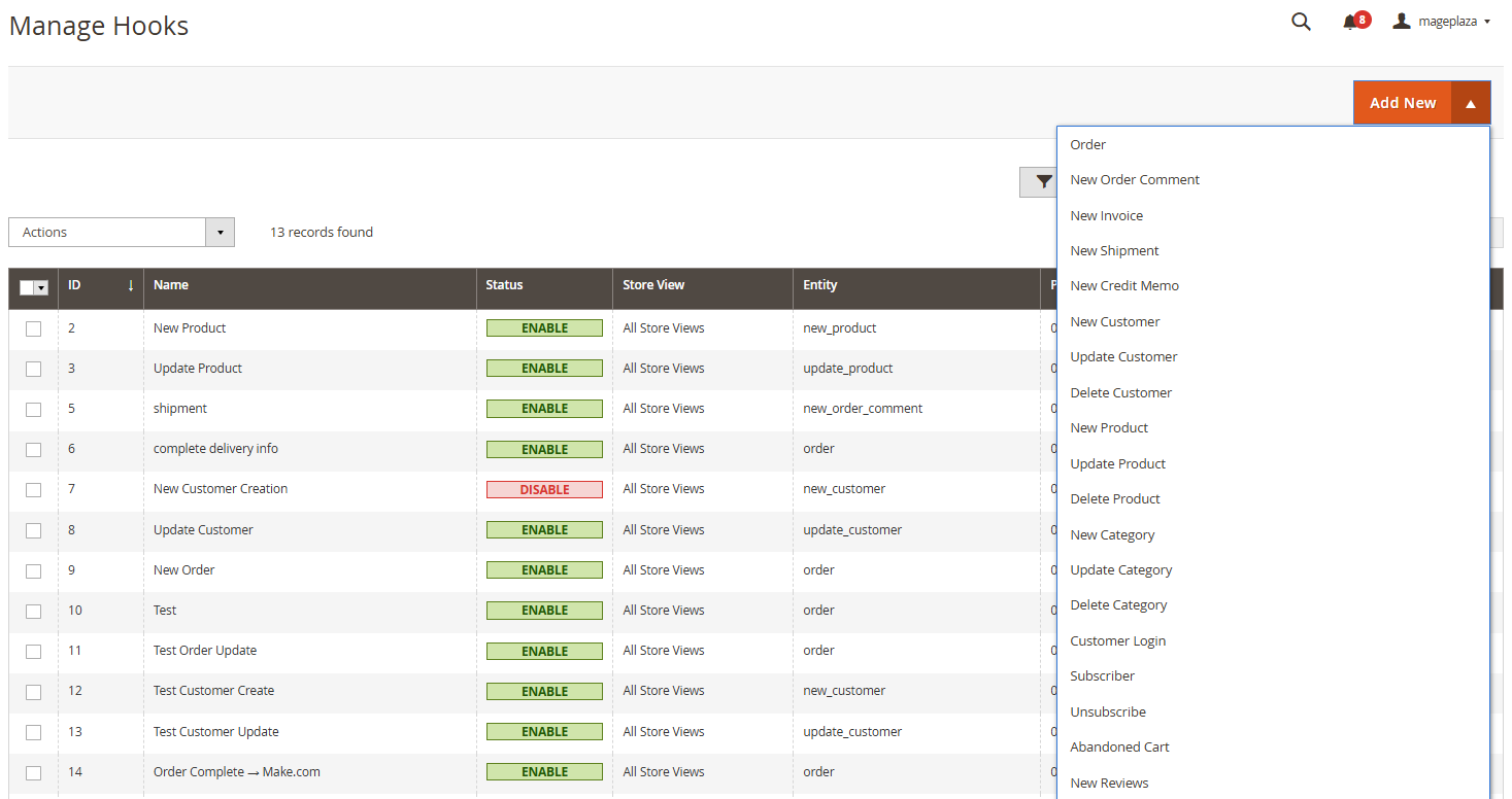 Magento 2 Manage Hooks