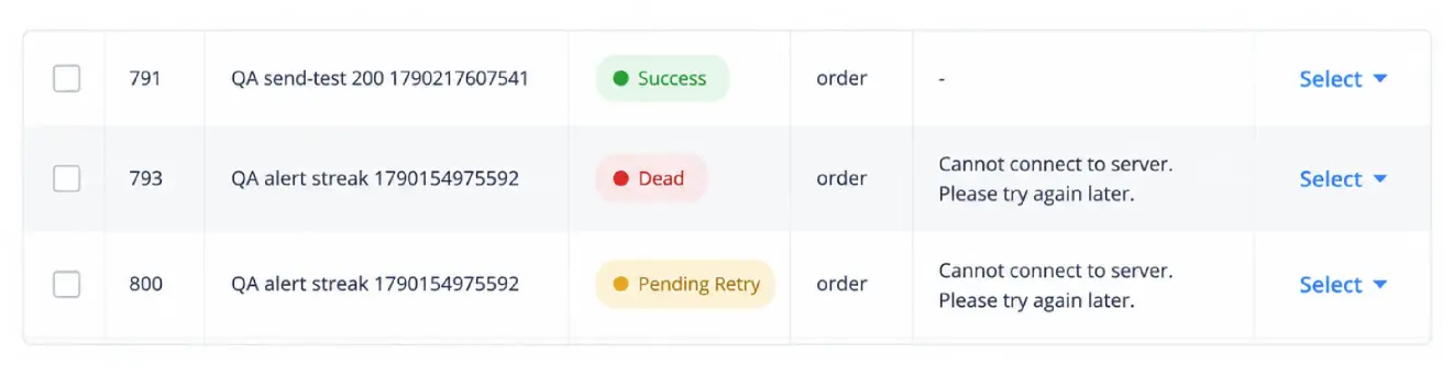 Magento 2 Webhook Logs