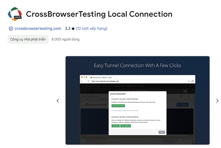 CrossBrowserTesting extension