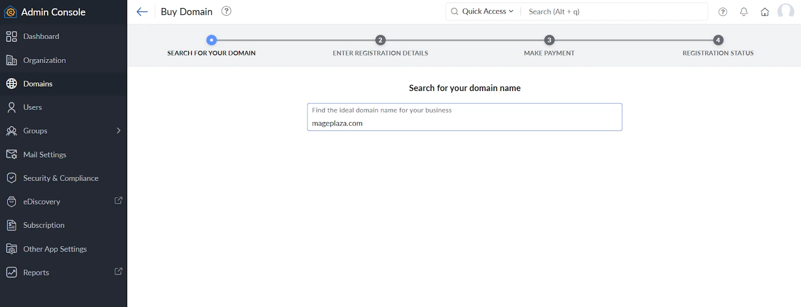 Custom domains