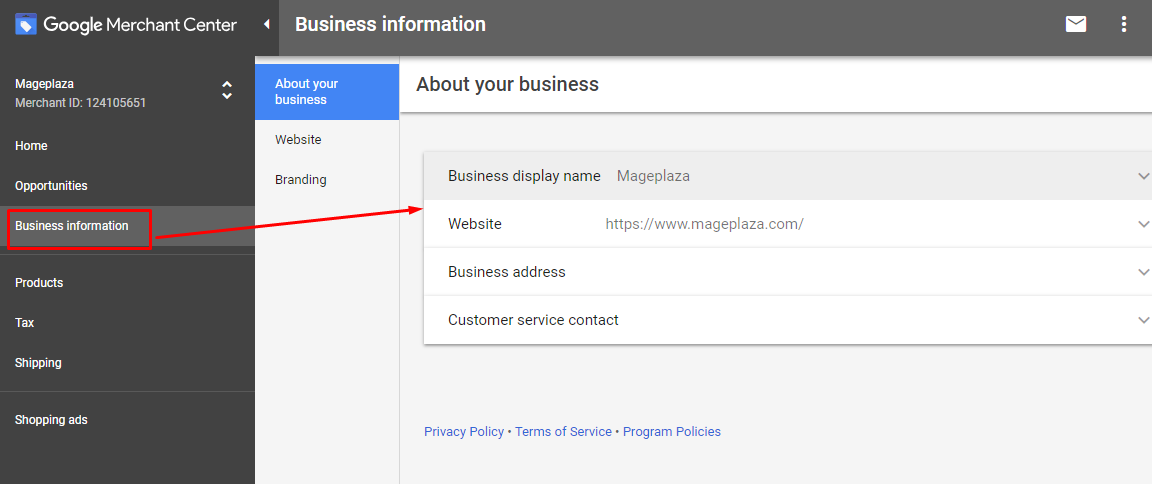 integrate google shopping