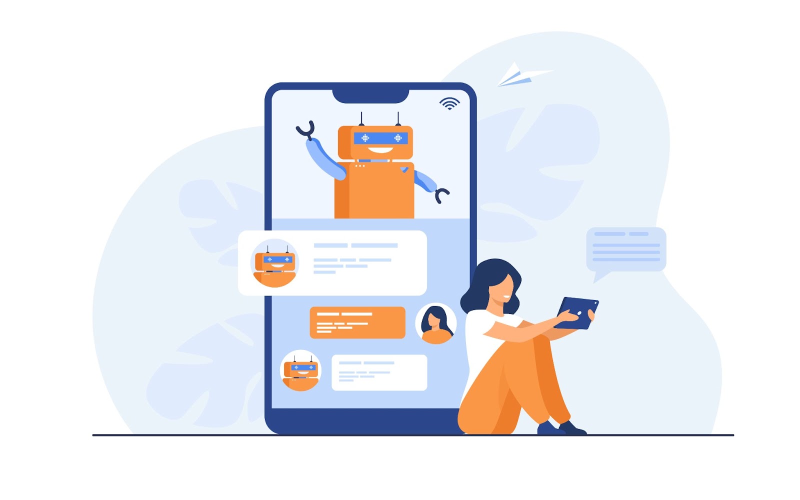chatbot collecting leads