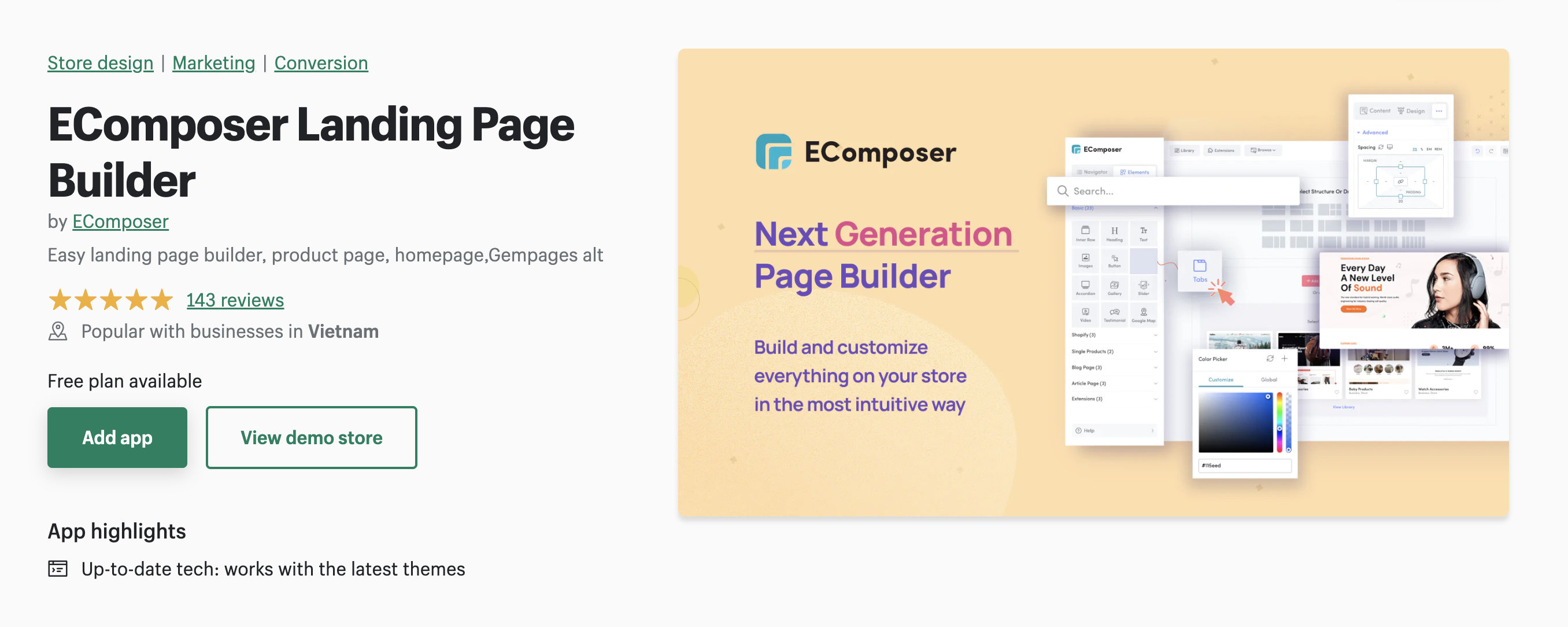 EComposer - High Converting Page Builder