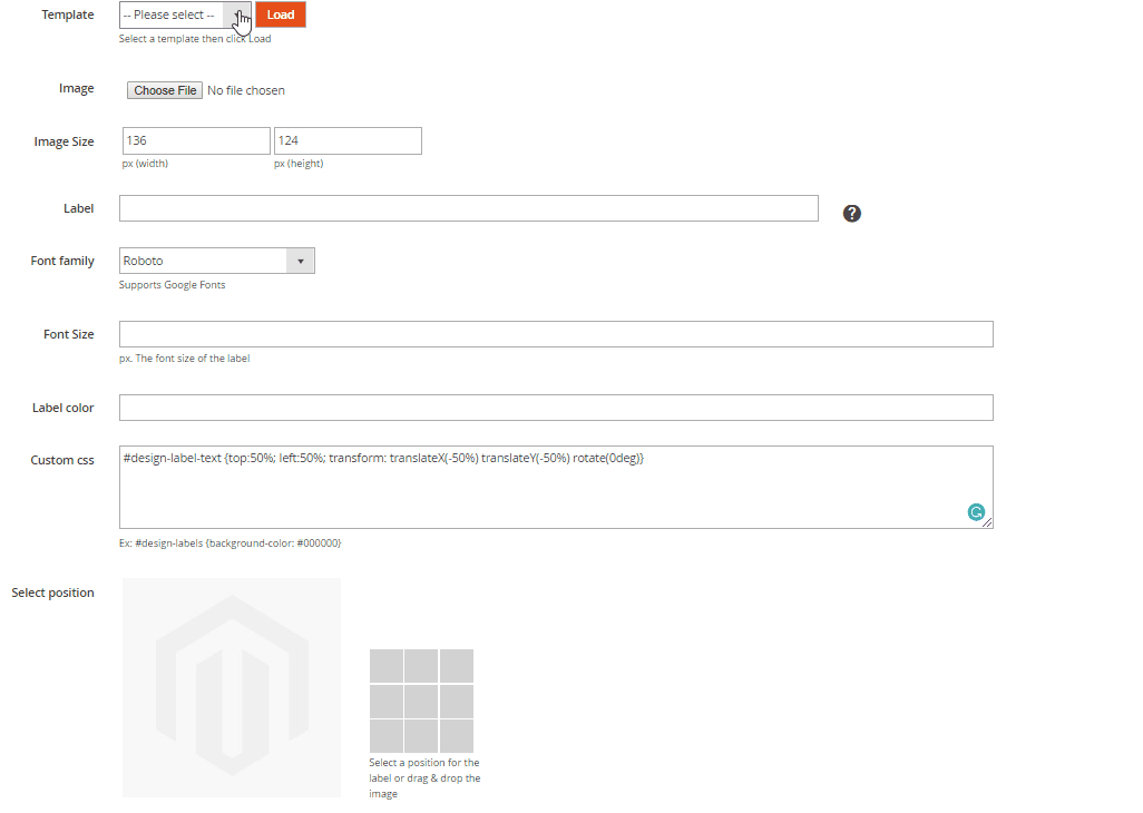 Easy to customize and preview product labels designs