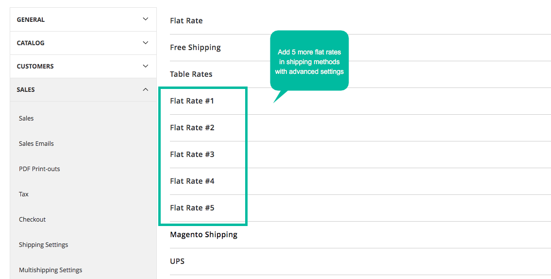 Add-5-more-shipping-flat-rates-in-Magento2-default-by-mageplaza-extension