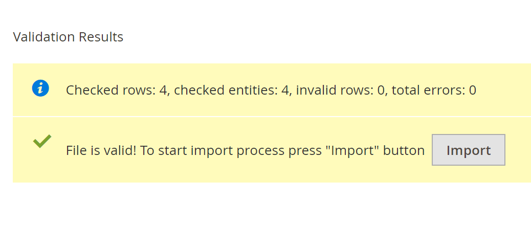 Import Export Categories