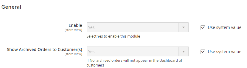 Configure Order Archive 1.1