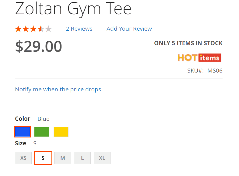 Magento 2 Custom Stock Status extension