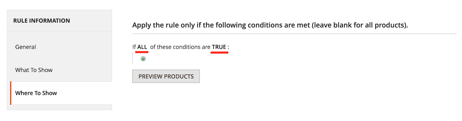 Optional targeting for Call for Price