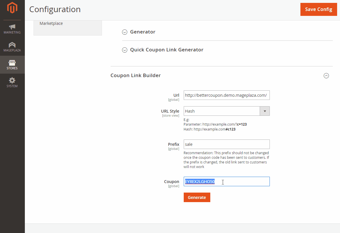 Magento 2 Coupon extension by Mageplaza