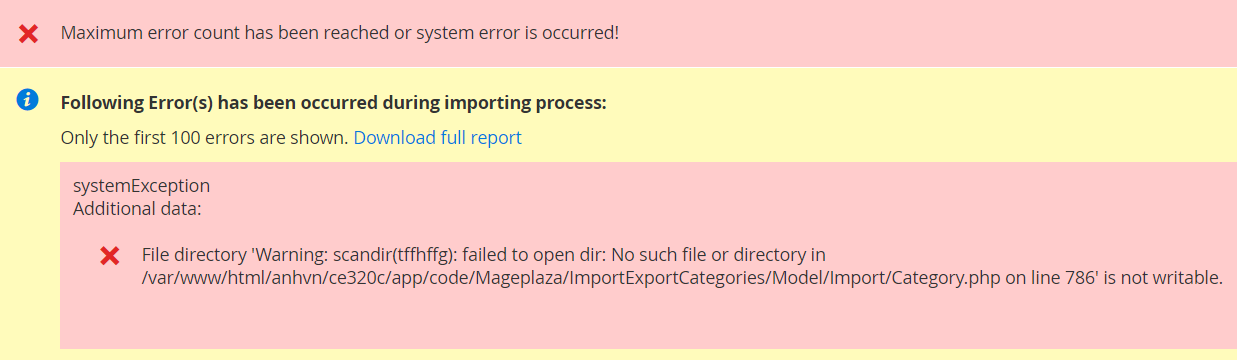 Import Export Categories