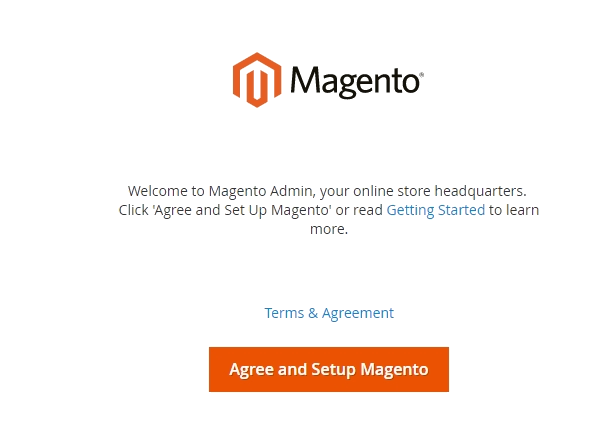 Running the Magento Setup Wizard