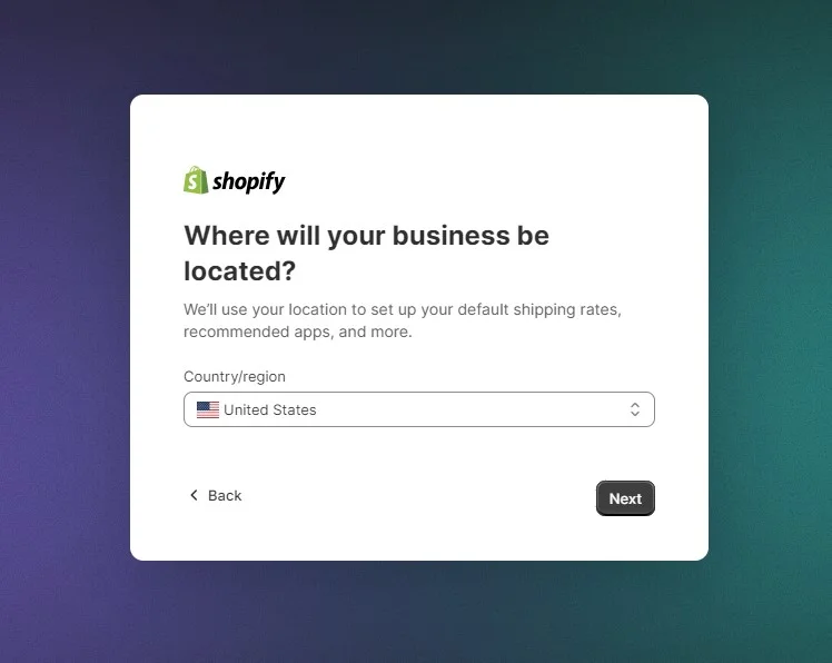 Choose your store location