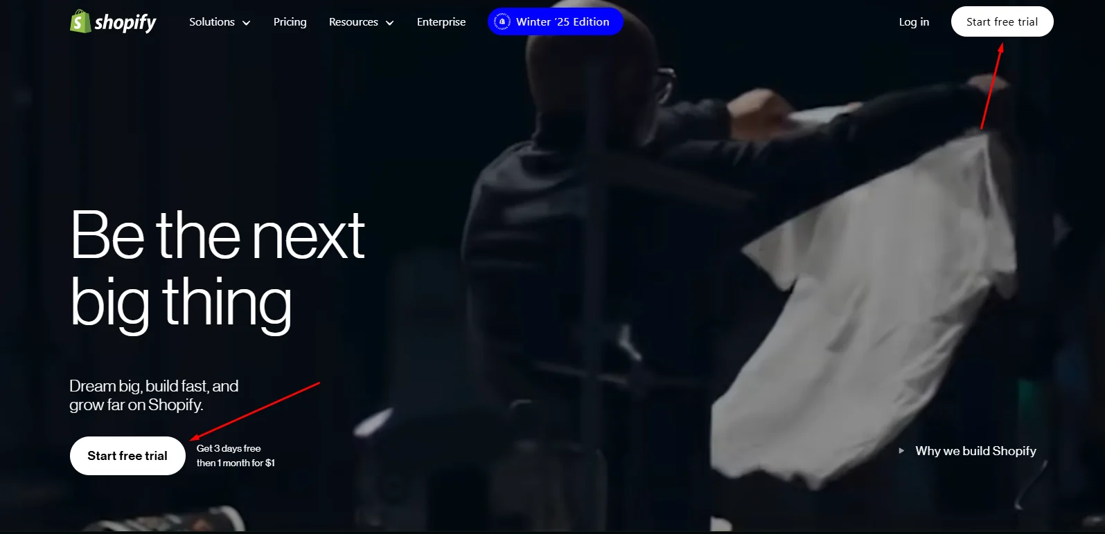 Click Start free trial