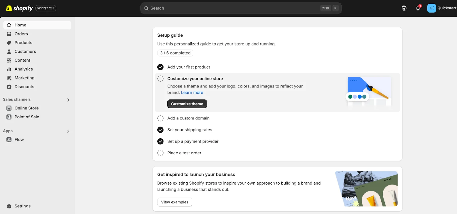 Create a Shopify Store