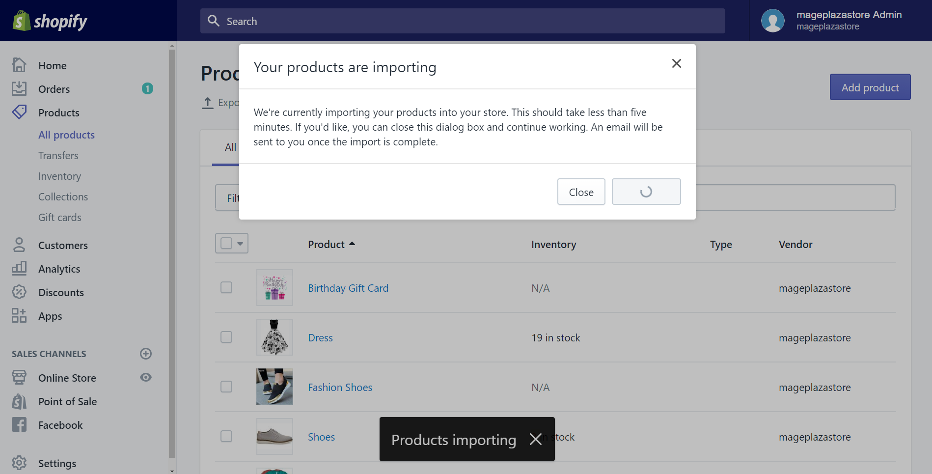 how to import products after making changes to your csv file