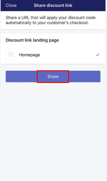 how to promote a discount using a shareable link