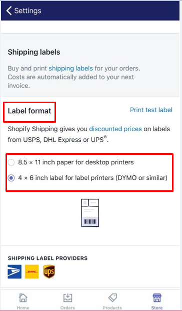 how to change your shipping label printer settings
