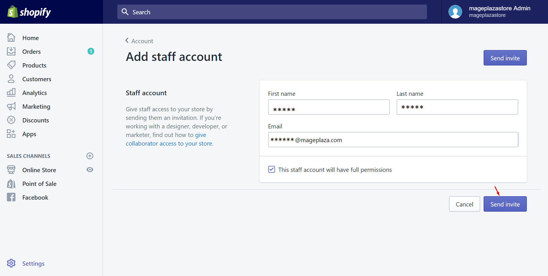 How to Add a New Staff Account on Shopify