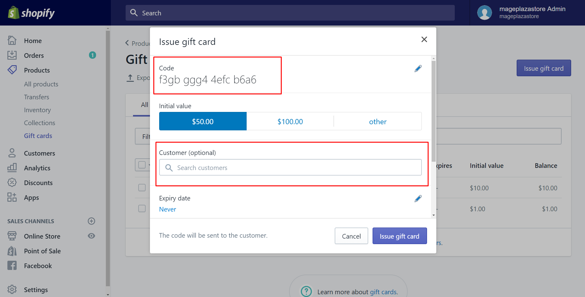 Shopify Gift Cards - How to issue a Gift Card on Shopify