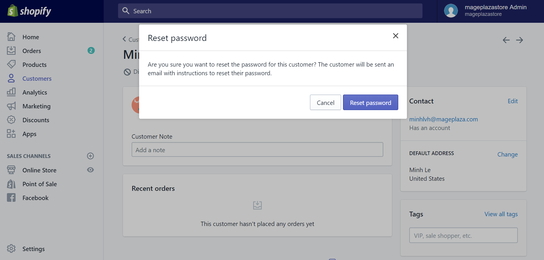 How To Reset Your Customer Passwords On Shopify 4047