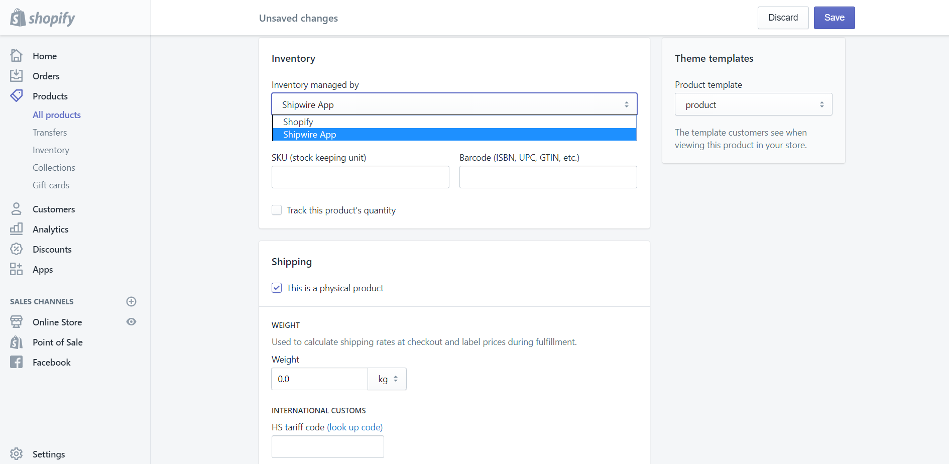 How to configure new products for fulfillment by Shipwire 2