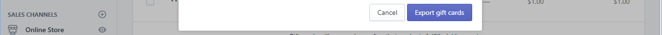how to export your gift card products to a csv