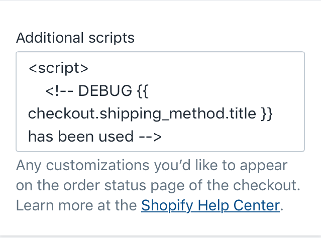 how to show content based on shipping method