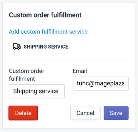 To deactivate a fulfillment service on Android 5