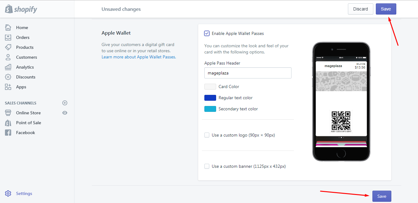 How to Enable Apple Wallet Passes on Shopify