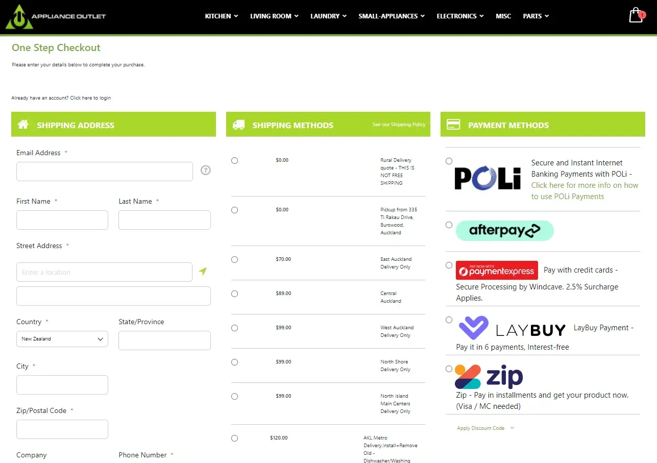 Magento 2 Shipping method on one page checkout