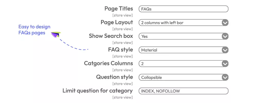 Customize FAQ pages design