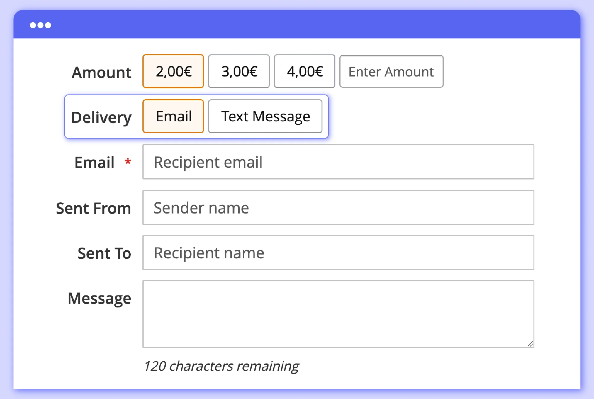 send digital gift vouchers