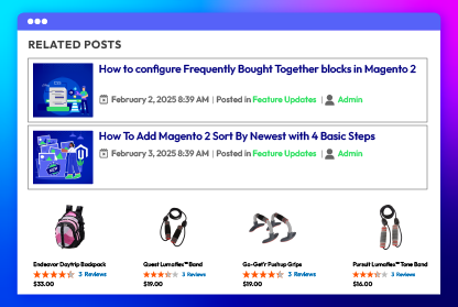 Add related posts/ products