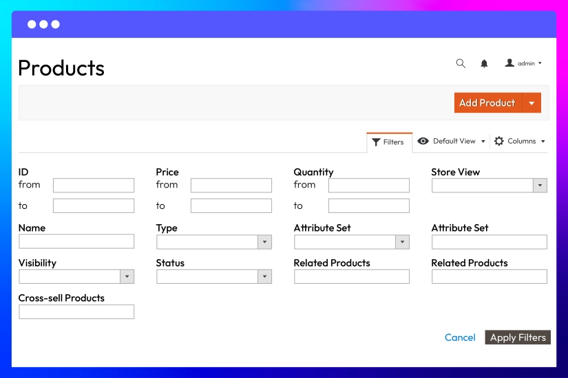 Filter products with ease
