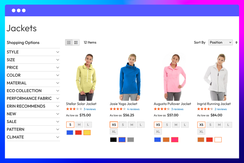Preselect on Category Page