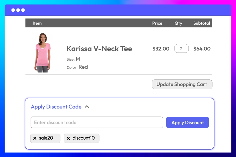 Let shoppers apply multiple coupons on the frontend