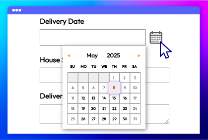 easy to pick delivery date