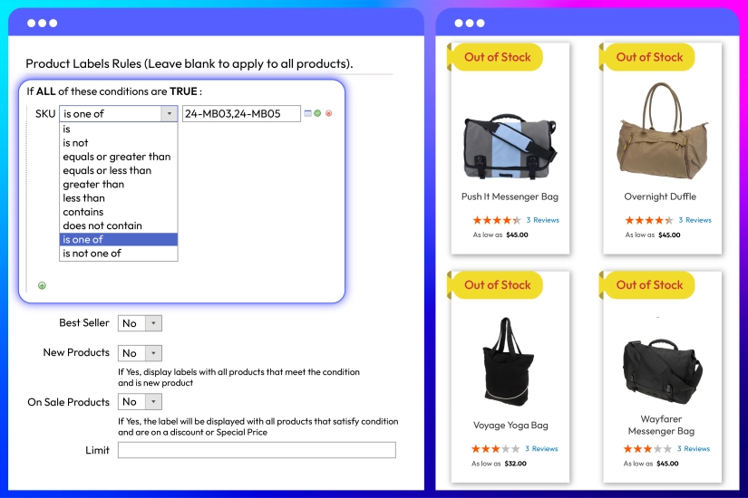 Out-of-stock products