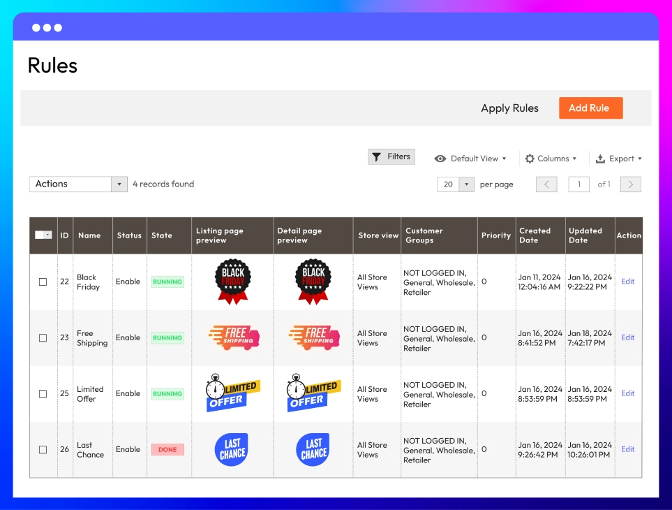 Create visually appealing labels using pre-made templates