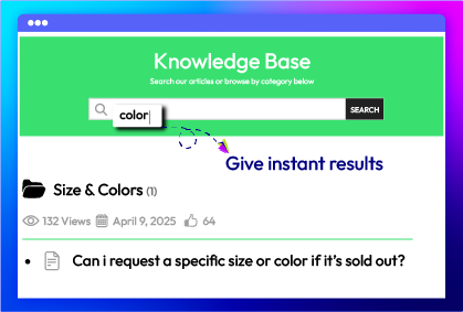 enhance user experience with instant search