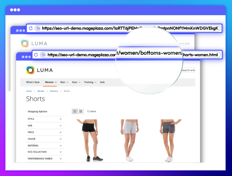 Create SEO-friendly URLs for filtered pages