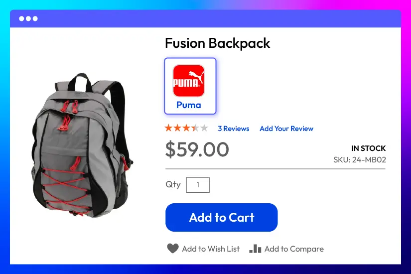 Show brand logo on product page