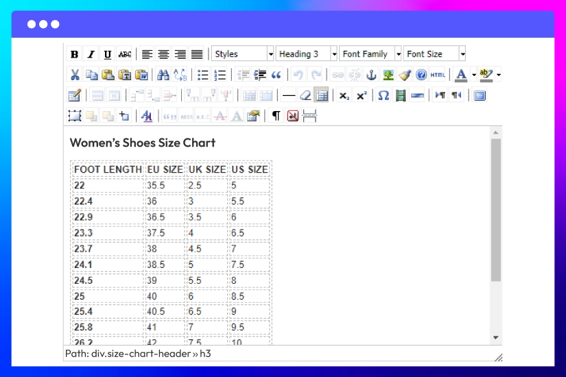 Custom your own size templates