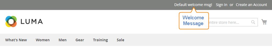 How to Change Welcome Message Welcome Message on Storefront
