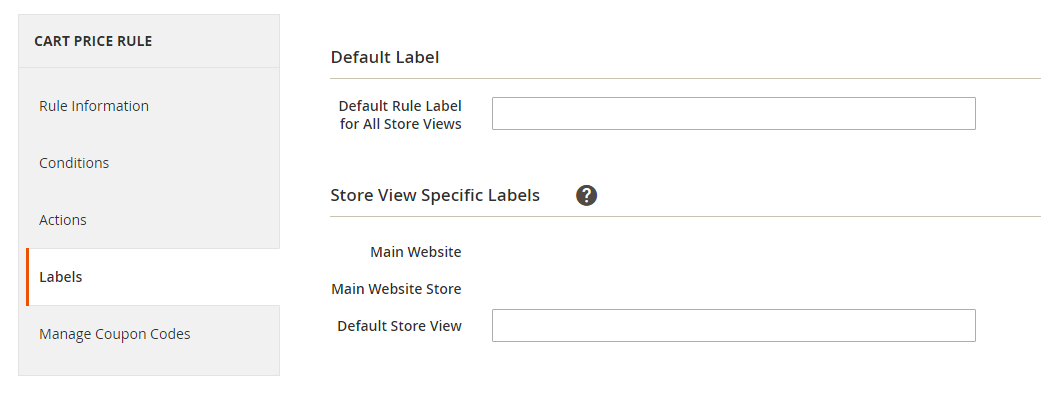 How to Create a Cart Price Rule Cart Labels