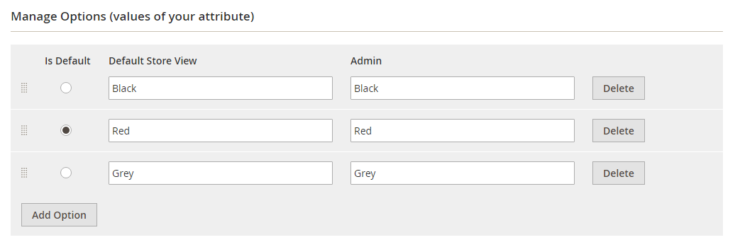 How to create a product attribute Add Options