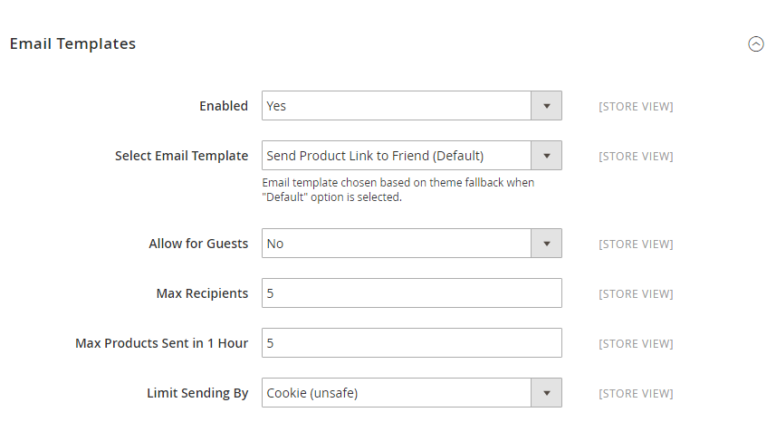 How to setup Refer Email to a Friend Email Template
